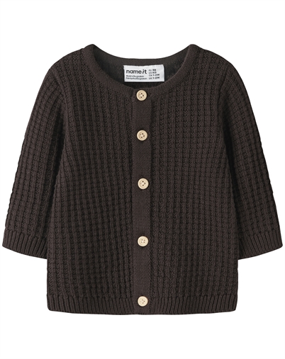 Name It - NBMOlivar Knit Cardigan - Chocolate Plum